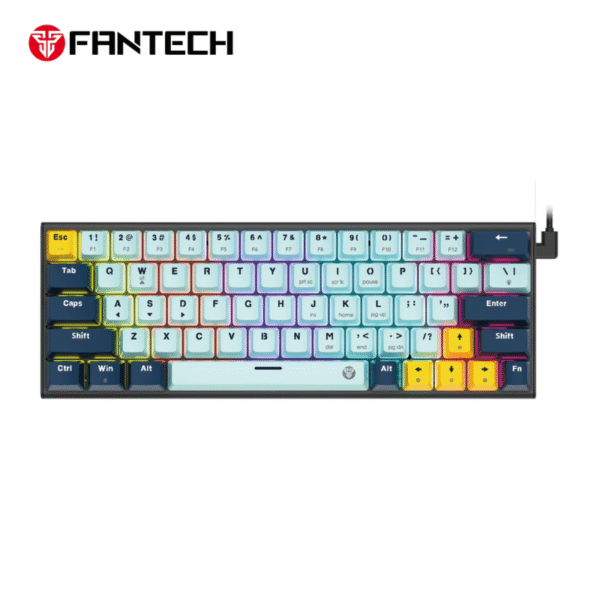 Teclado Mecánico Gamer Fantech ATOM63 MK874v2 – Mizu Series Navy Blue